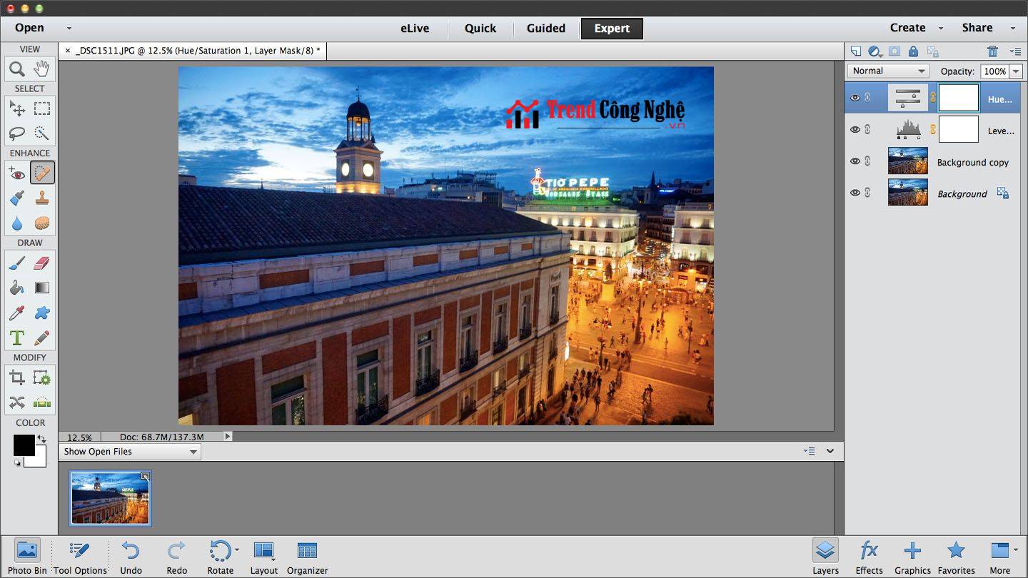 phần mềm tạo ảnh đẹp Adobe Photoshop Elements